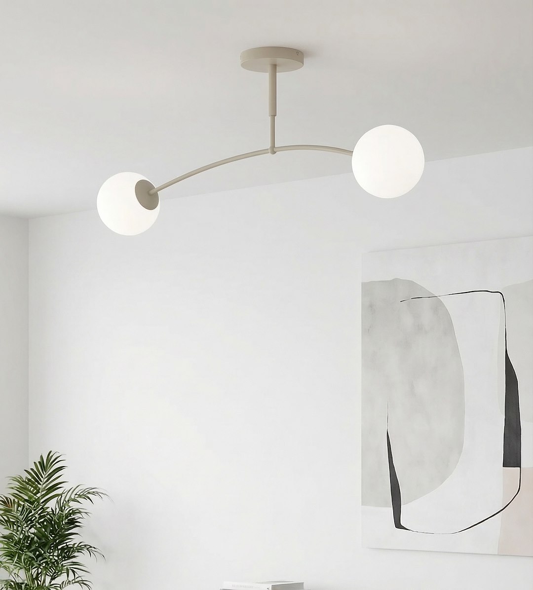 Plafondlamp Trevon Beige Ø14 cm - Afbeelding 5