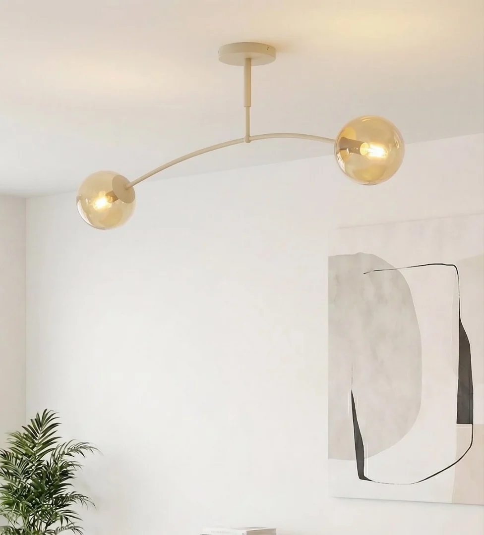 Plafondlamp Gaalvea Beige Ø14 cm - Afbeelding 5