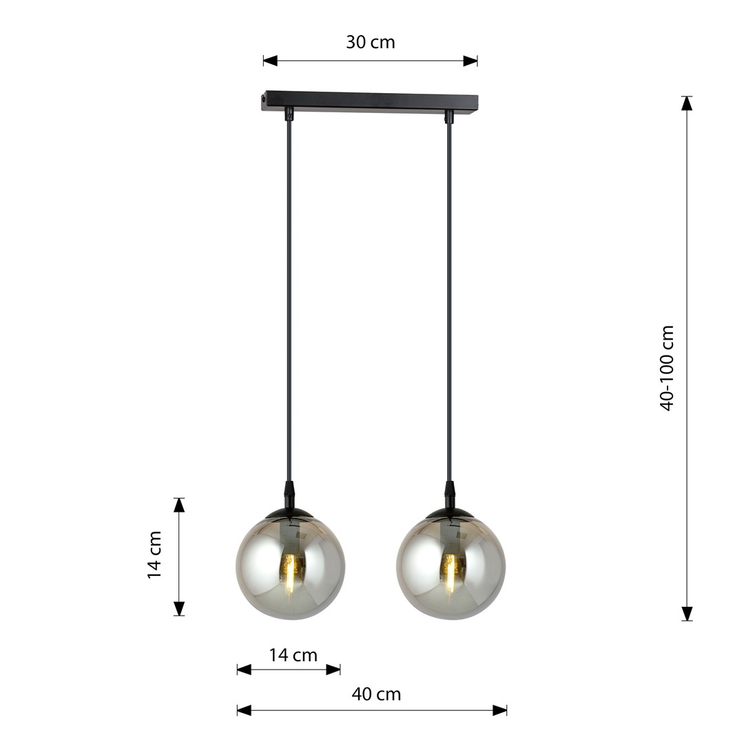 Hanglamp Beikello Zwart Ø14 cm - Afbeelding 5