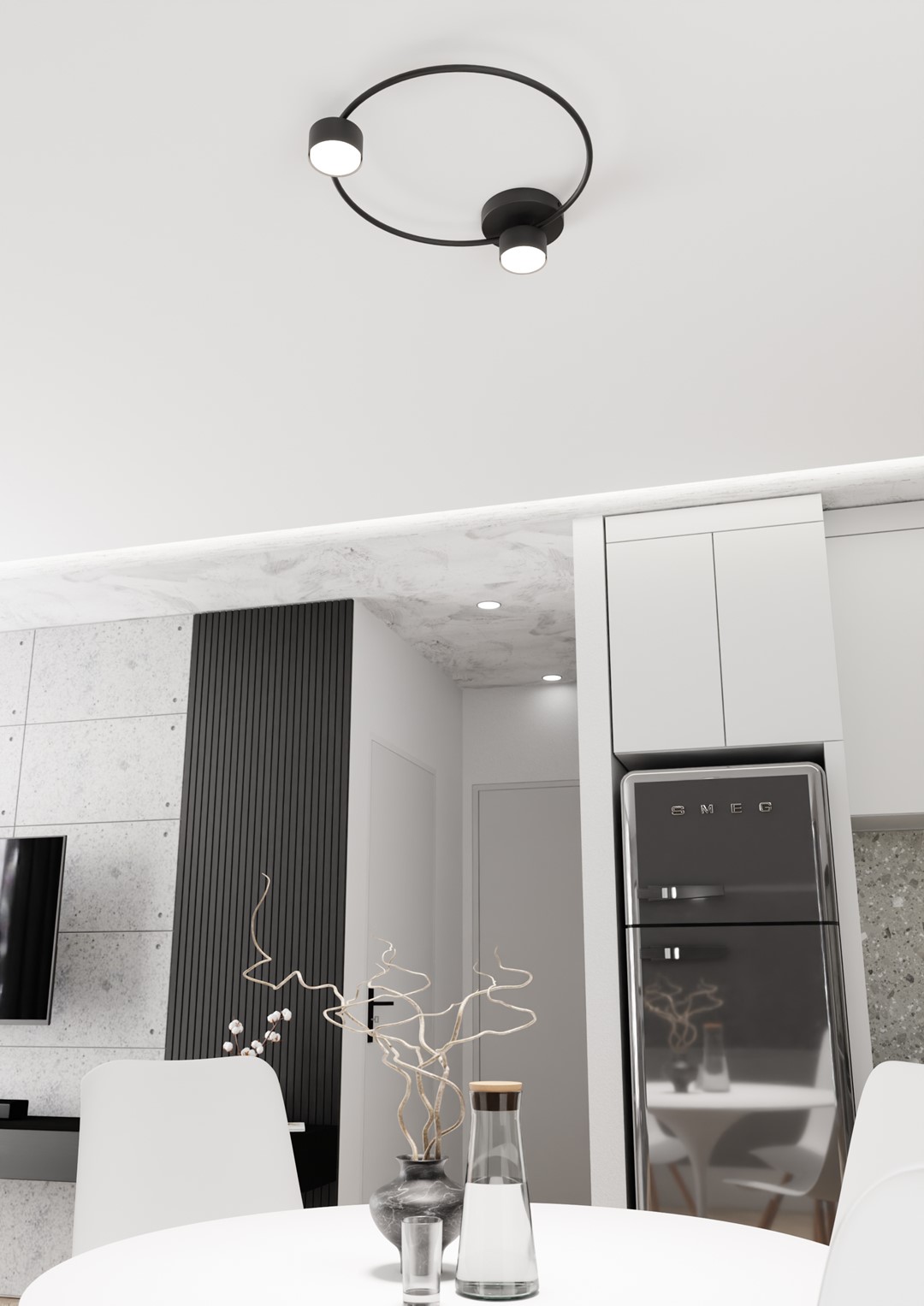 Plafondlamp Brieldand Zwart - Afbeelding 5