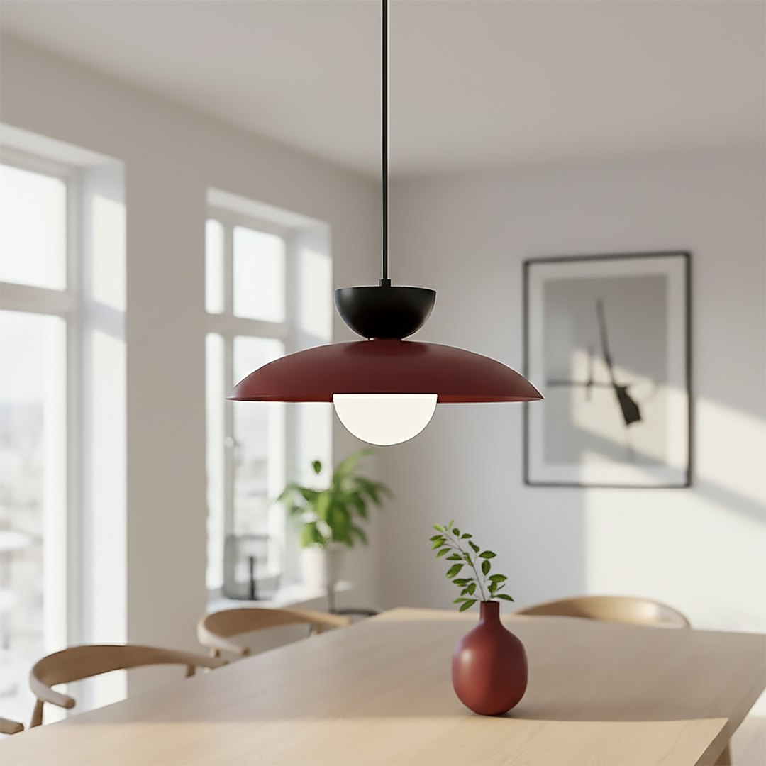 Hanglamp Hoonero Bordeaux Ø10 cm - Afbeelding 5