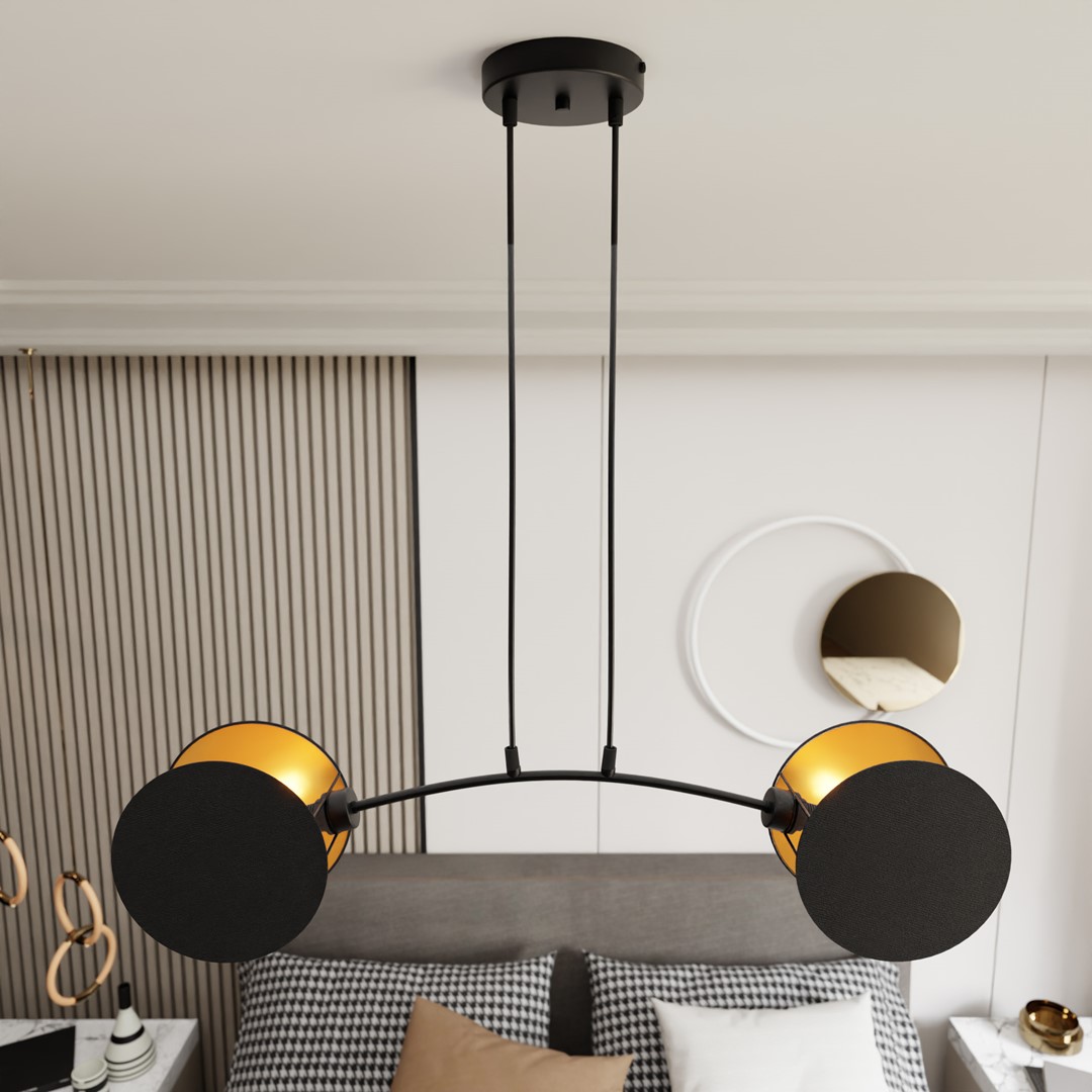 Hanglamp Zanen Zwart Ø20 cm - Afbeelding 5