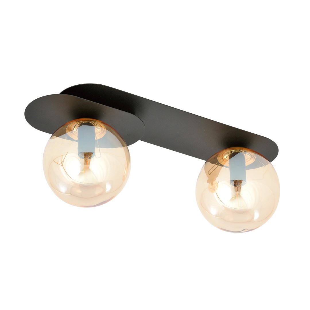 Plafondlamp Teinond Zwart Ø14 cm - Afbeelding 5