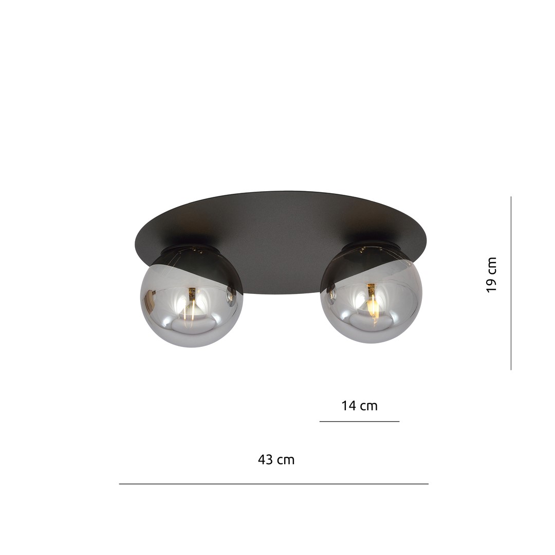 Plafondlamp Steldino Zwart Ø14 cm - Afbeelding 5