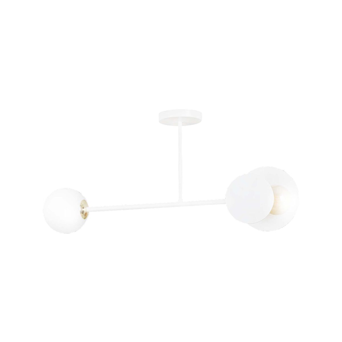 Plafondlamp Deissero Ø15 wit hout – foto 5
