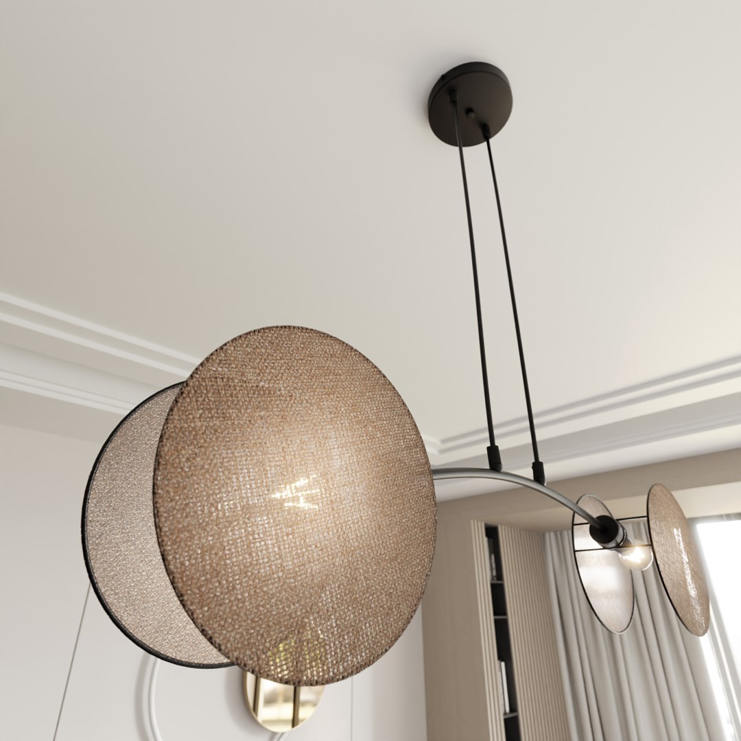 Hanglamp Lemino Zwart Ø20 cm - Afbeelding 5