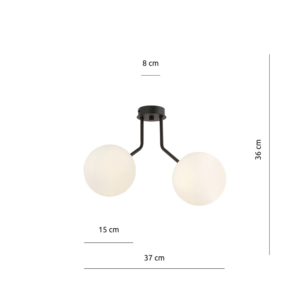 Plafondlamp Skarrea Zwart Ø15 cm - Afbeelding 5