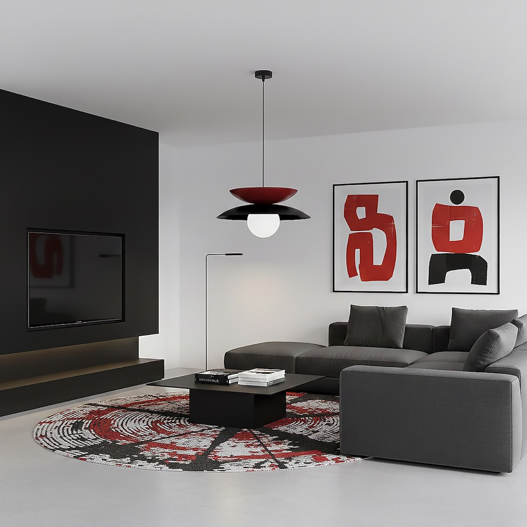 Hanglamp Ciedaro Zwart Ø10 cm - Afbeelding 5