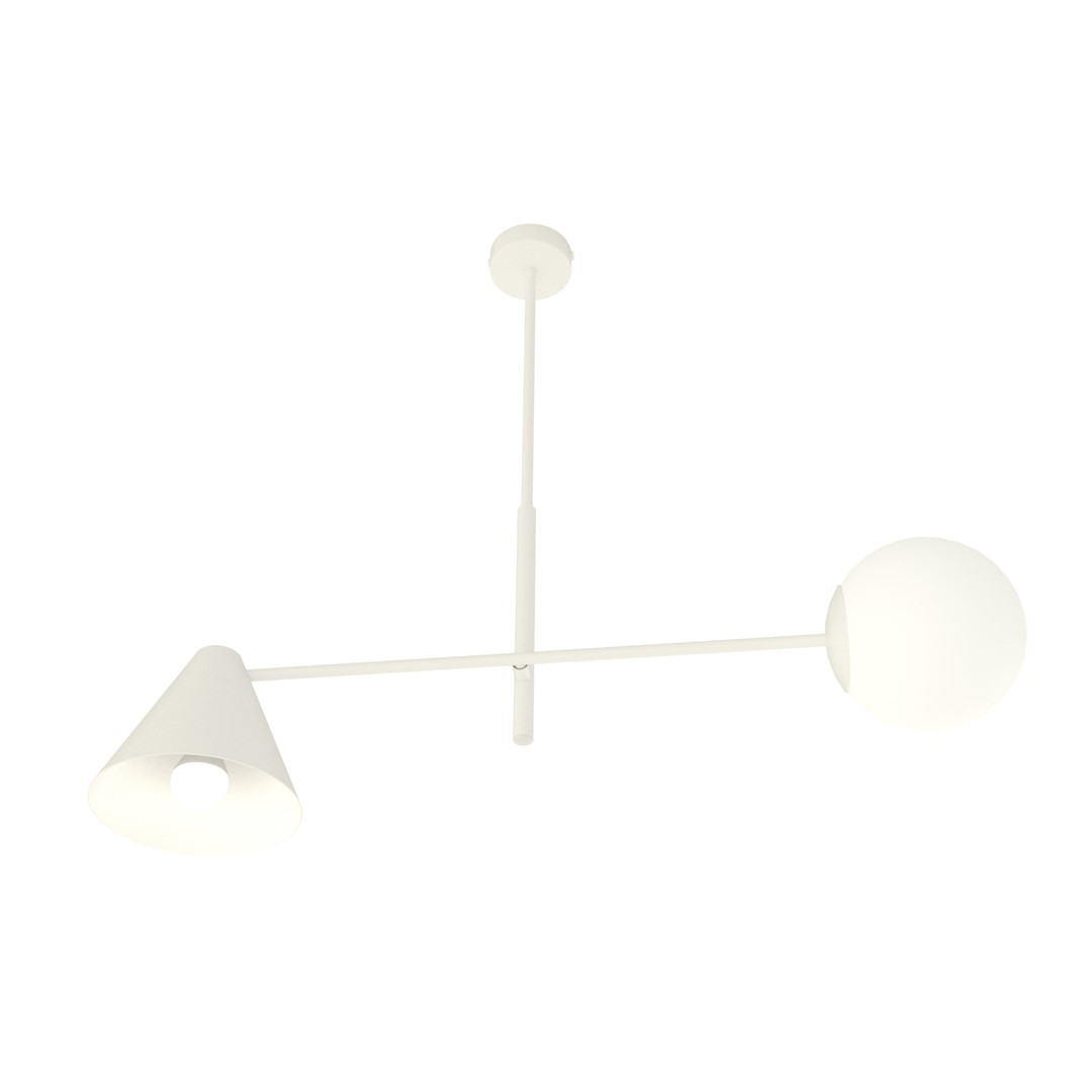 Kroonluchter Roonia Wit Ø15 cm - Afbeelding 5