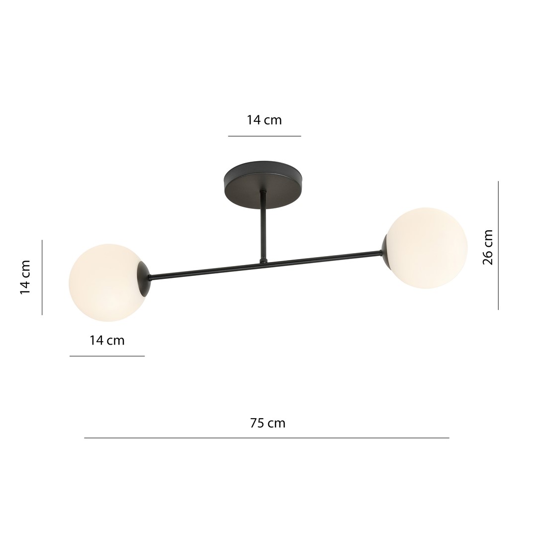 Plafondlamp Vorrin Zwart Ø14 cm - Afbeelding 6