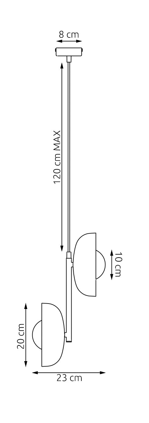 Hanglamp Slaunine Goud Ø10 cm - Afbeelding 6