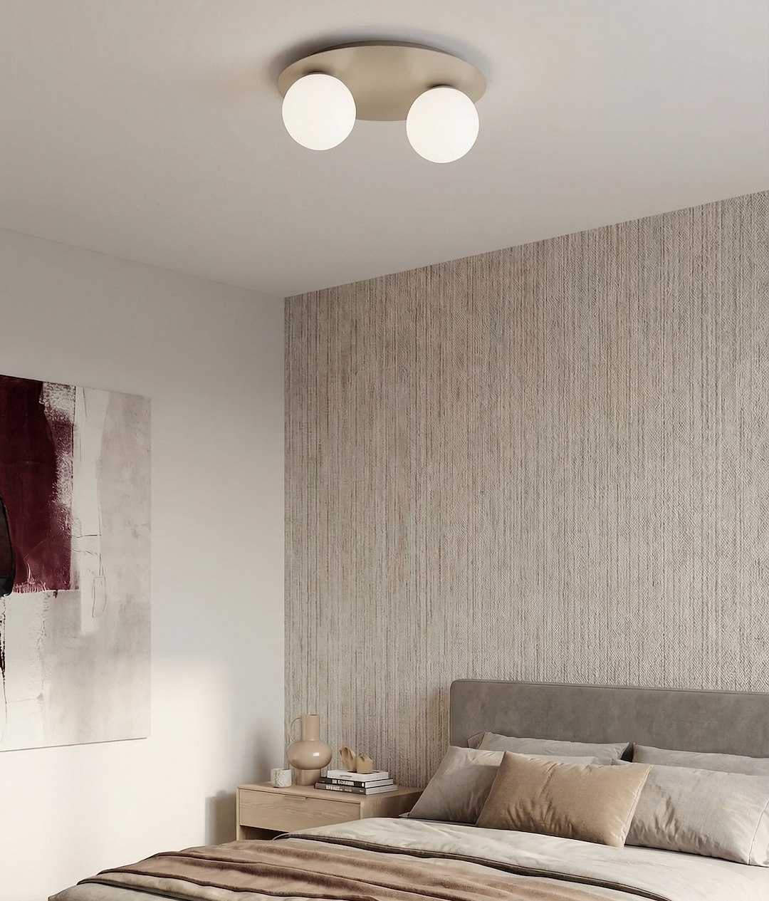 Plafondlamp Meentun Beige Ø14 cm - Afbeelding 6