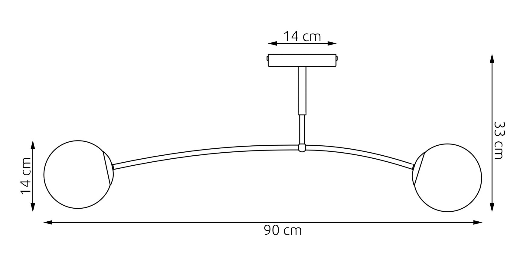 Plafondlamp Trevon Beige Ø14 cm - Afbeelding 6