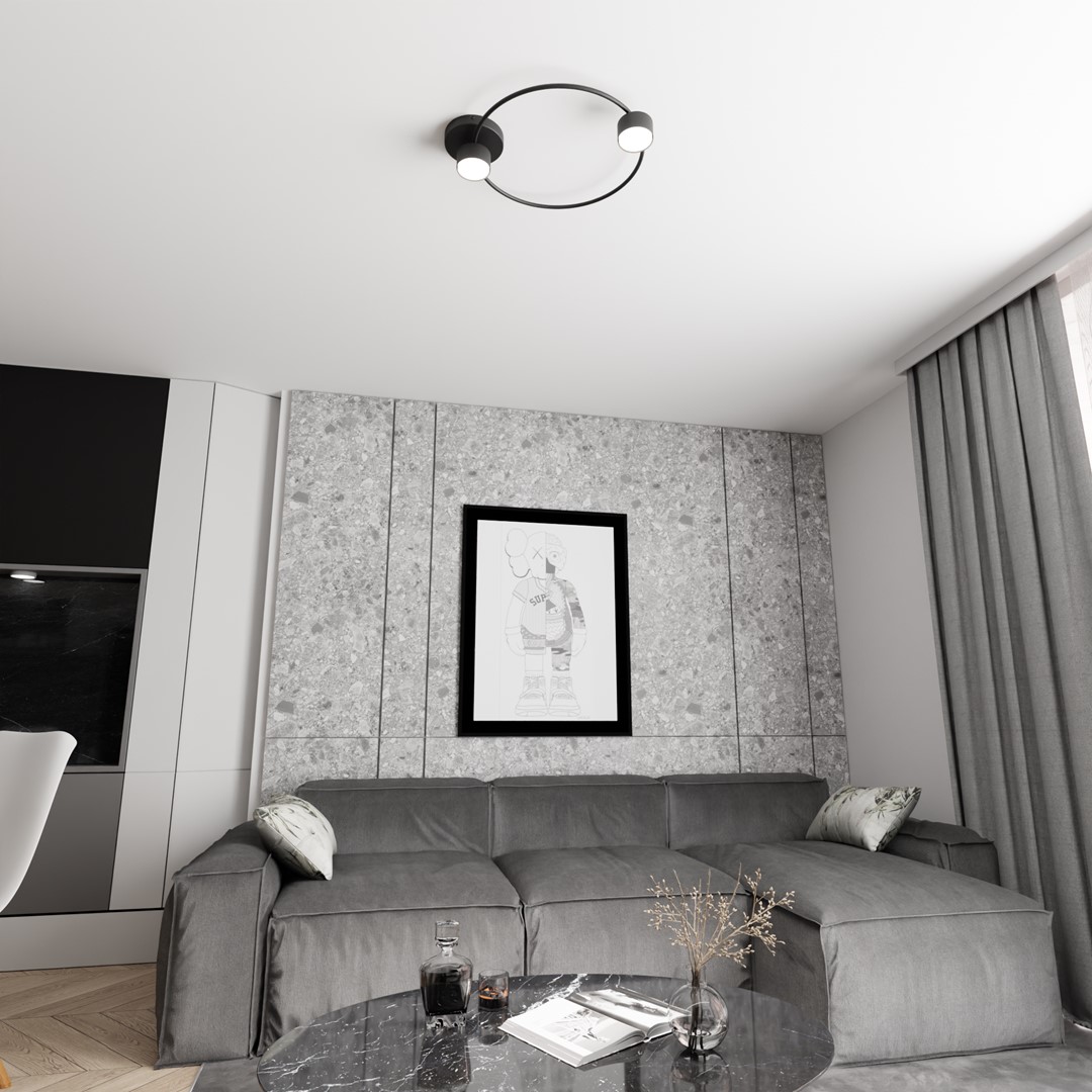 Plafondlamp Brieldand Zwart - Afbeelding 6