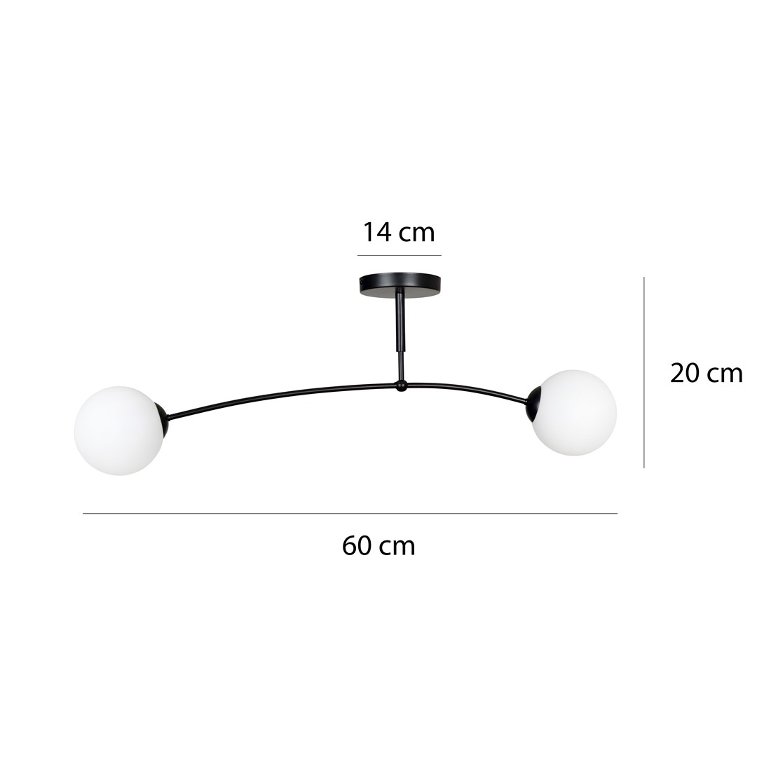 Plafondlamp Banto Zwart Ø15 cm - Afbeelding 6