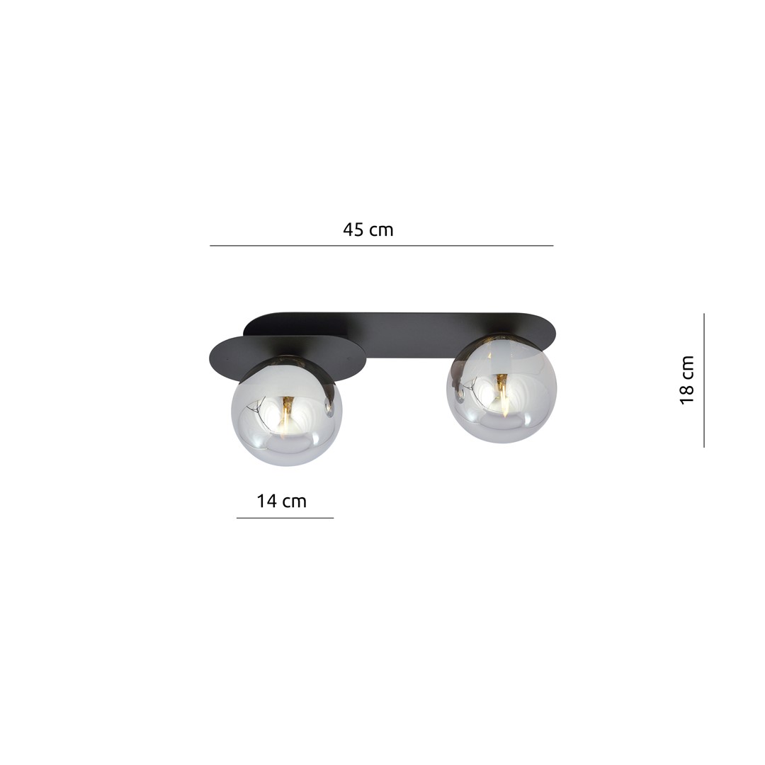 Plafondlamp Lollello Zwart Ø14 cm - Afbeelding 6