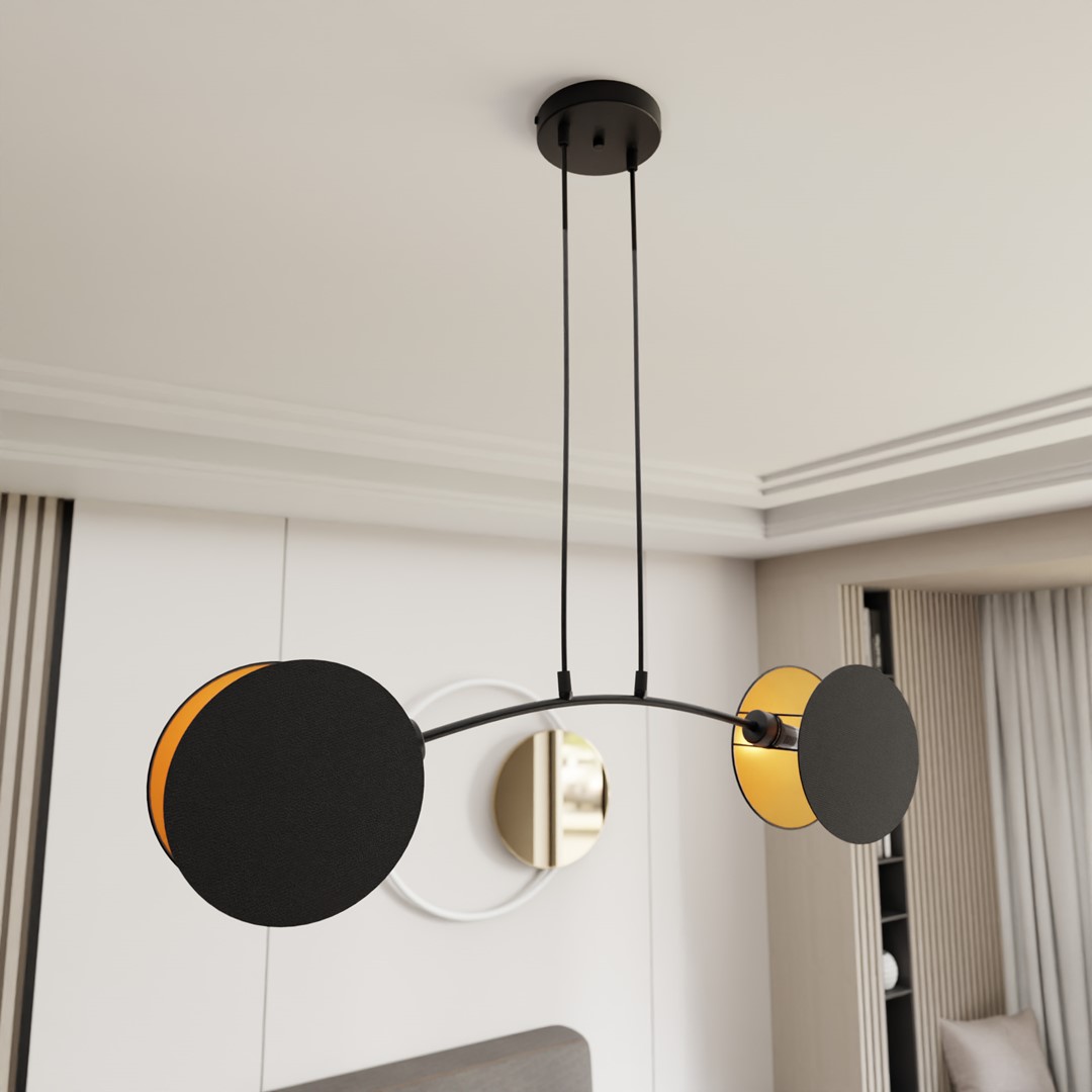 Hanglamp Zanen Zwart Ø20 cm - Afbeelding 6