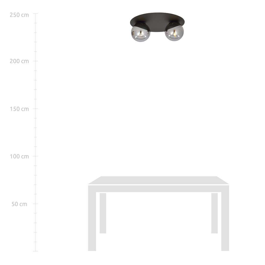 Plafondlamp Steldino Zwart Ø14 cm - Afbeelding 6