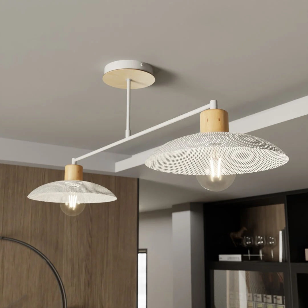 Kroonluchter Novura Wit Ø30 cm - Afbeelding 6