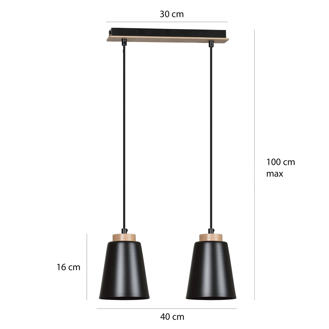 Hanglamp Stiensio Zwart - Afbeelding 6