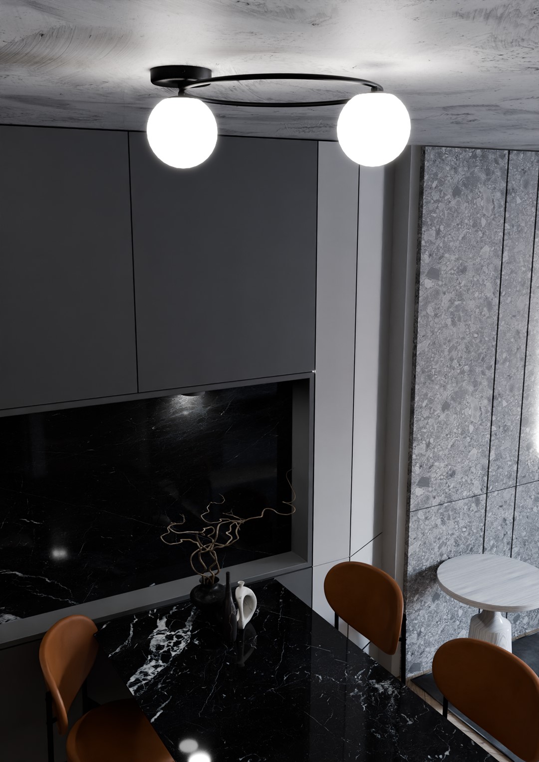 Plafondlamp Breirello Zwart Ø14 cm - Afbeelding 7