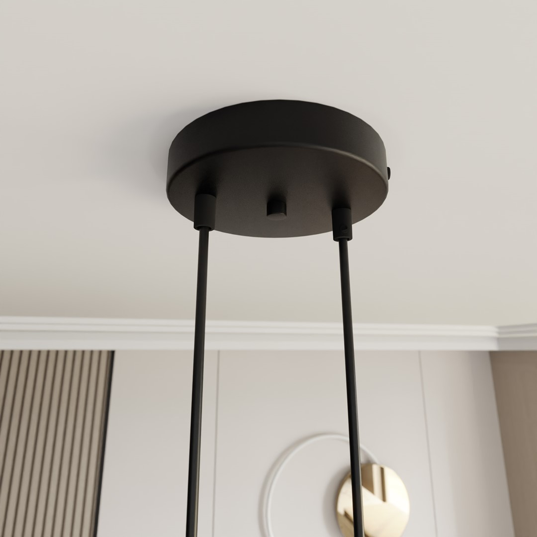 Hanglamp Lemino Zwart Ø20 cm - Afbeelding 7