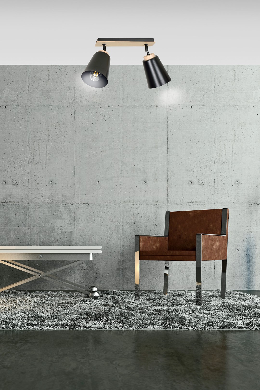 Plafondlamp Baarnin Zwart - Afbeelding 7