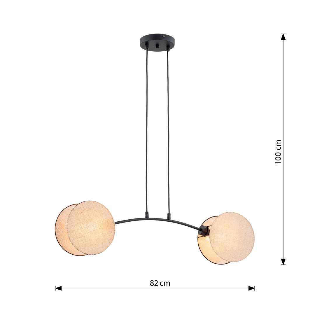 Hanglamp Lemino Zwart Ø20 cm - Afbeelding 8