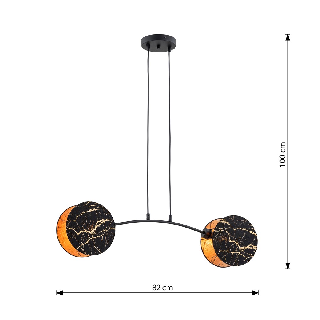 Hanglamp Braunak Zwart Ø20 cm - Afbeelding 8