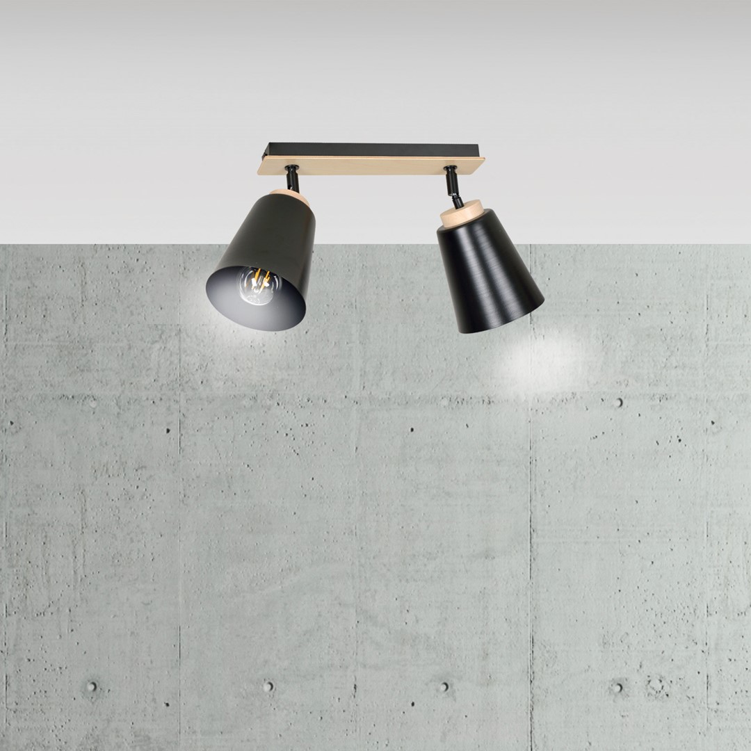 Plafondlamp Baarnin Zwart - Afbeelding 8