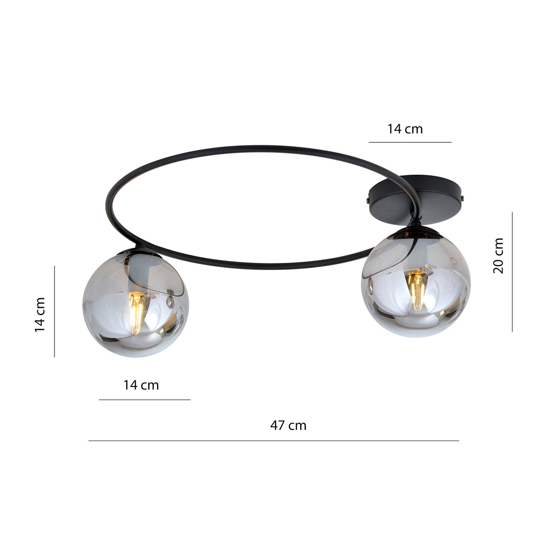 Plafondlamp Laame Zwart Ø14 cm - Afbeelding 9