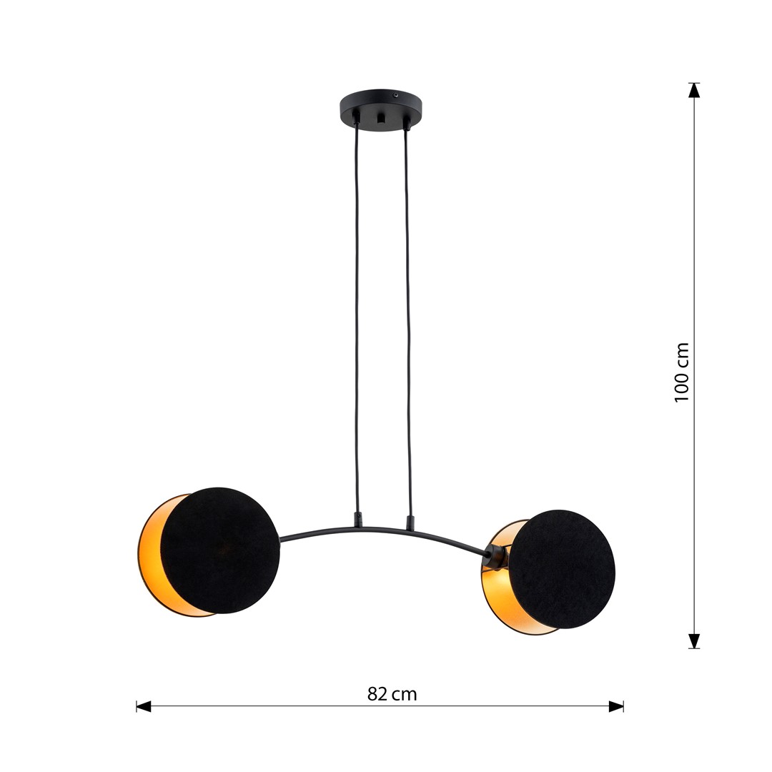 Hanglamp Zanen Zwart Ø20 cm - Afbeelding 9