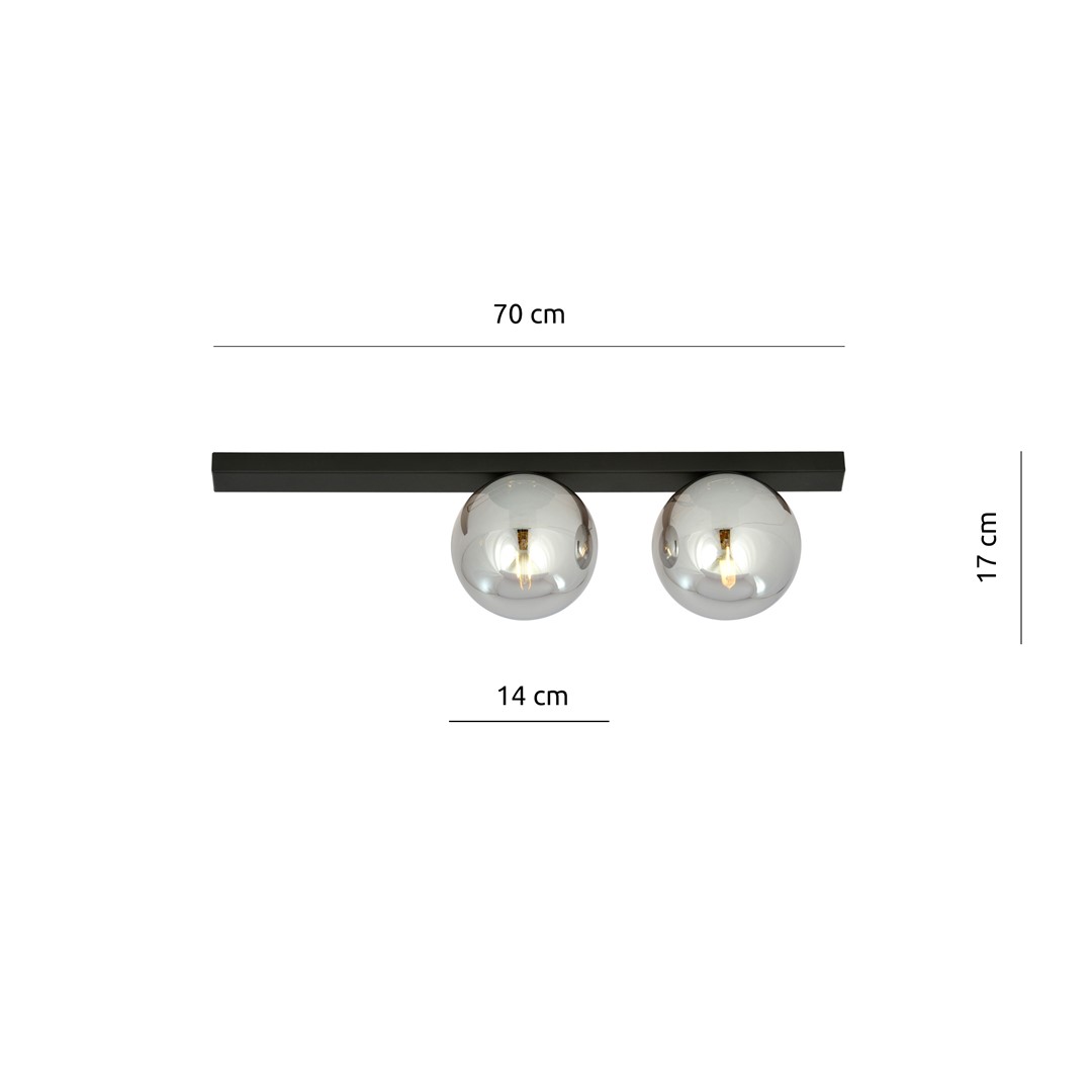 Plafondlamp Ceevol Zwart Ø14 cm - Afbeelding 9