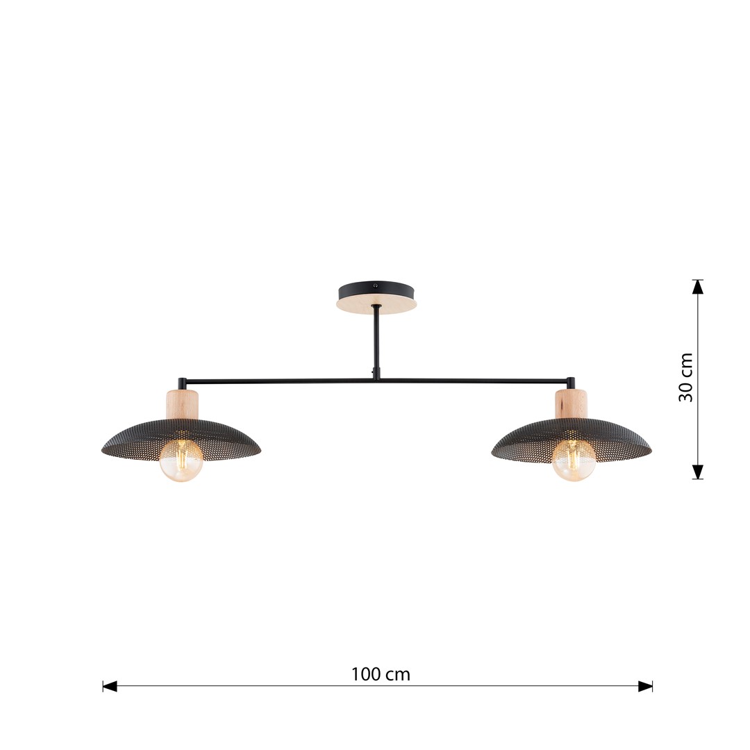 Kroonluchter Vummea Zwart Ø30 cm - Afbeelding 9