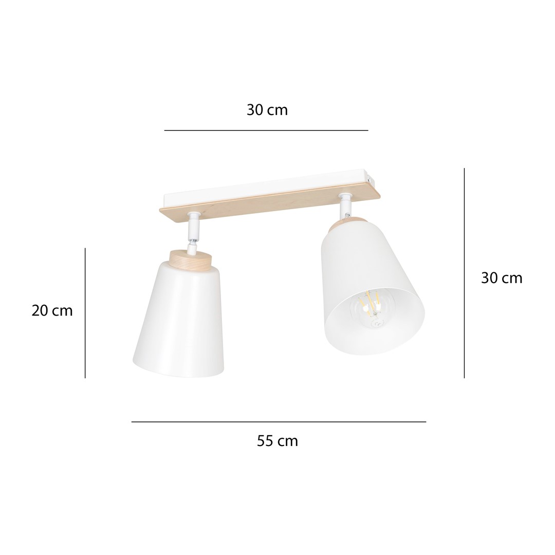 Plafondlamp Flauskes Wit - Afbeelding 9
