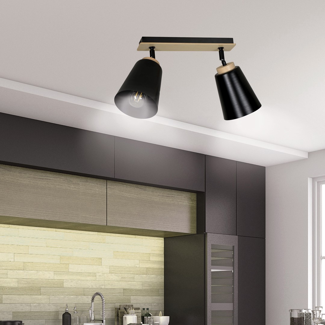 Plafondlamp Baarnin Zwart - Afbeelding 10