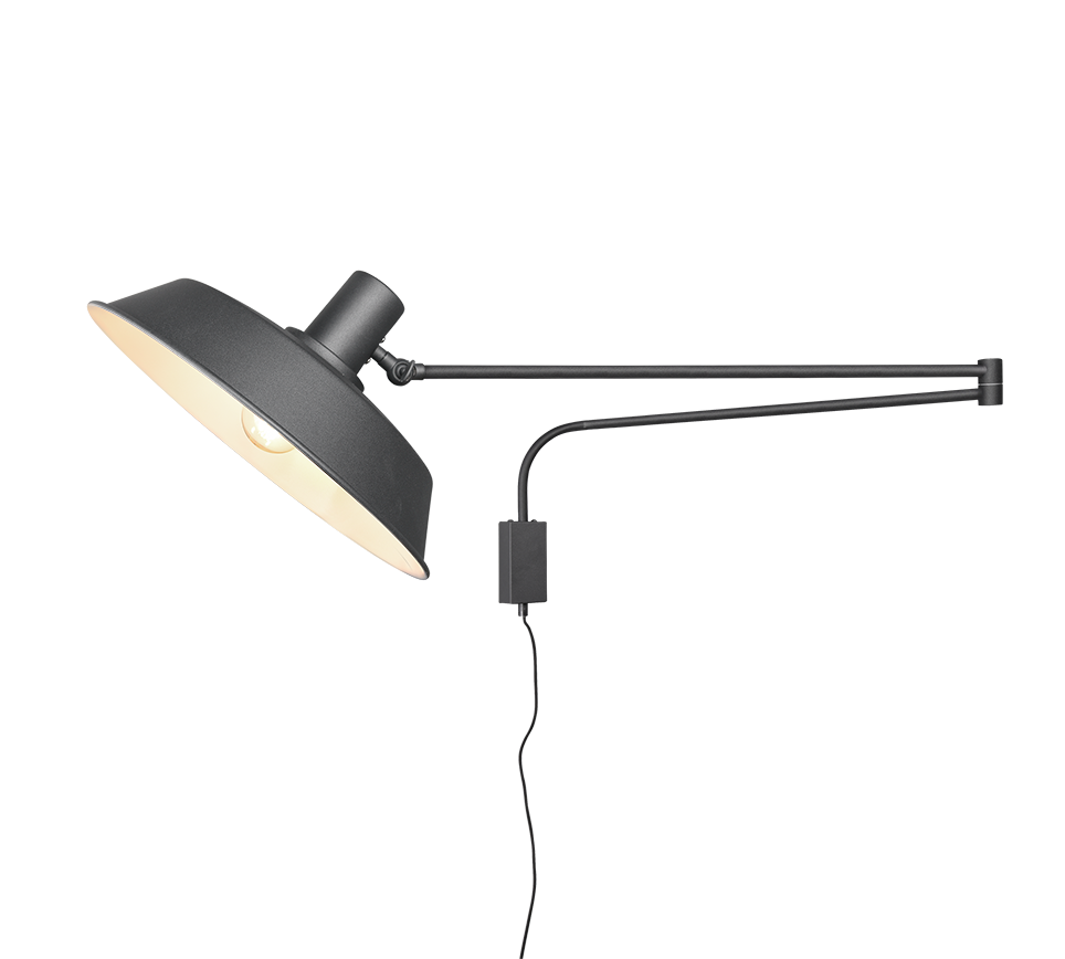 Wandlamp Valvos Mat Zwart - Set van 3 - Afbeelding 2
