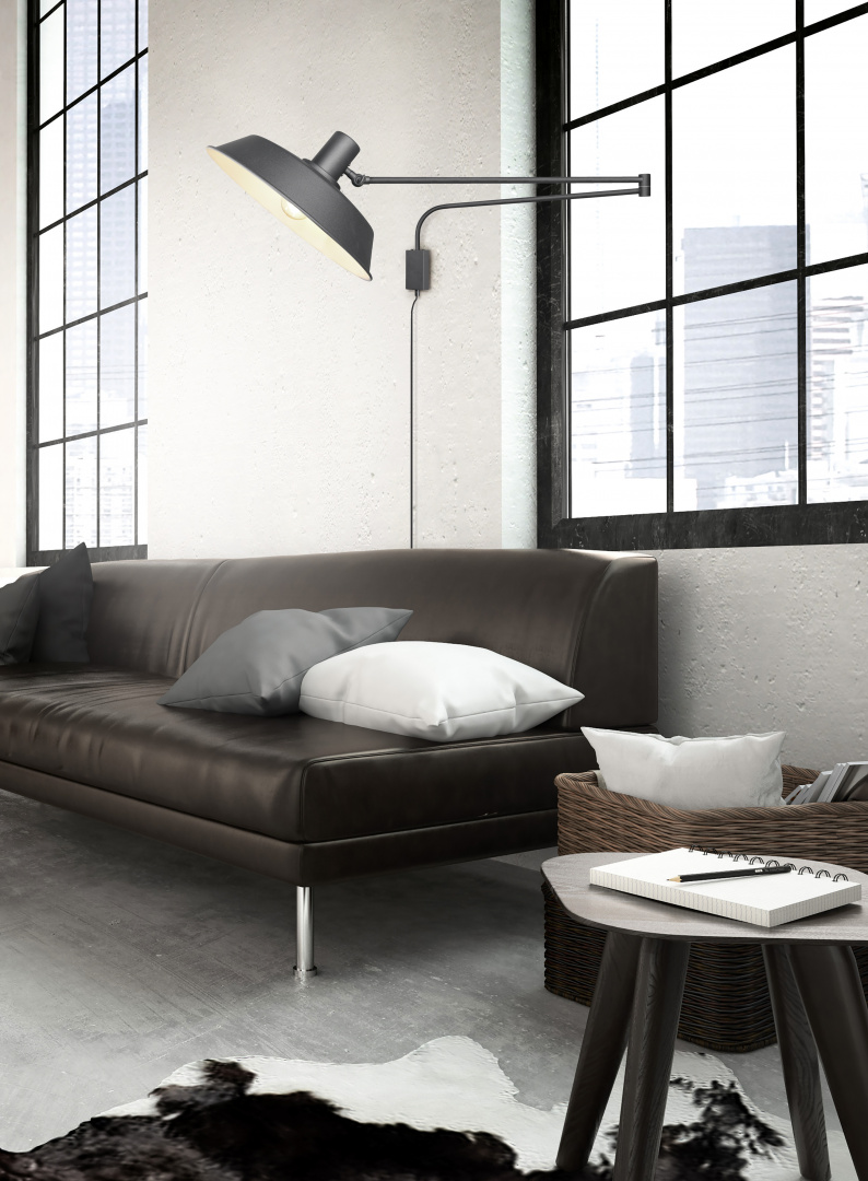 Wandlamp Valvos Mat Zwart - Set van 3 - Afbeelding 6