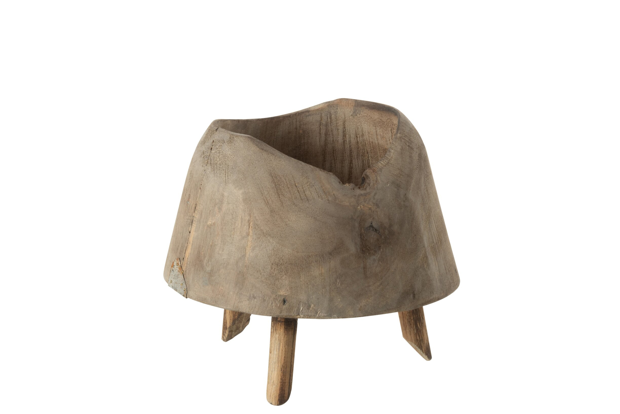 Bloempot Baulvino Hout Naturel H16,5 cm