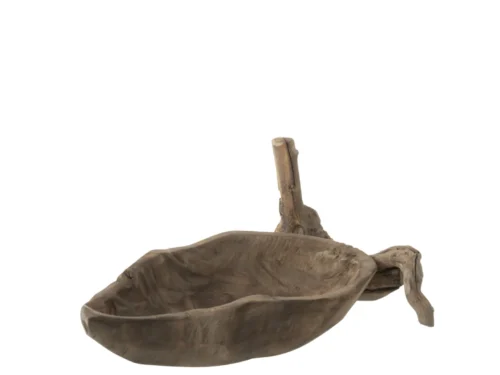 Schaal Tinnond van naturel wilgenhout, decoratieve organische vorm, 35 cm lang