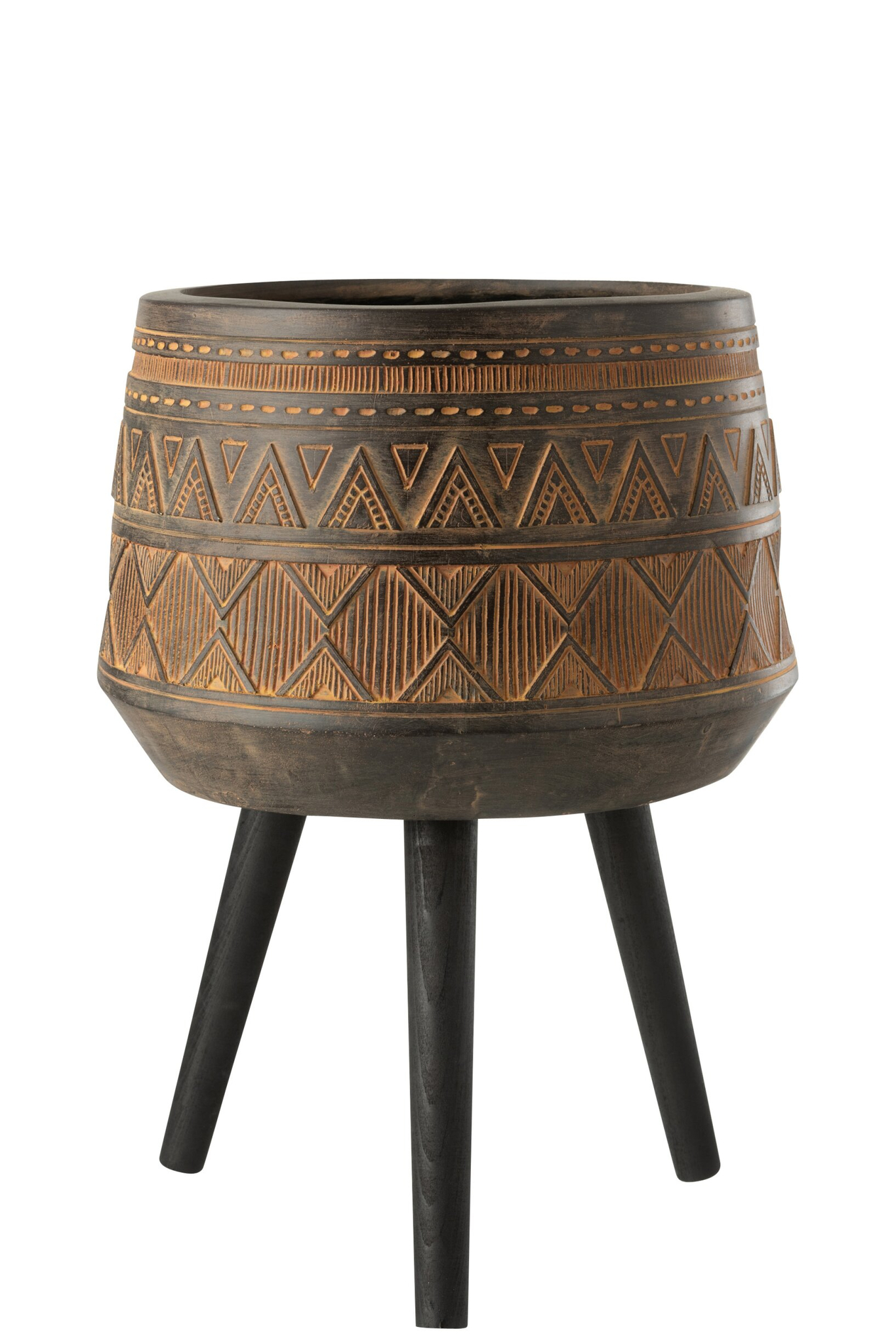 Bloempot Poollella Bruin H56,5 cm - Afbeelding 3