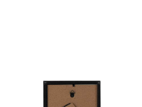 Fotolijst Flalora MDF zwart, achterkant met ophangbeugels en steun voor 15 x 20 cm foto