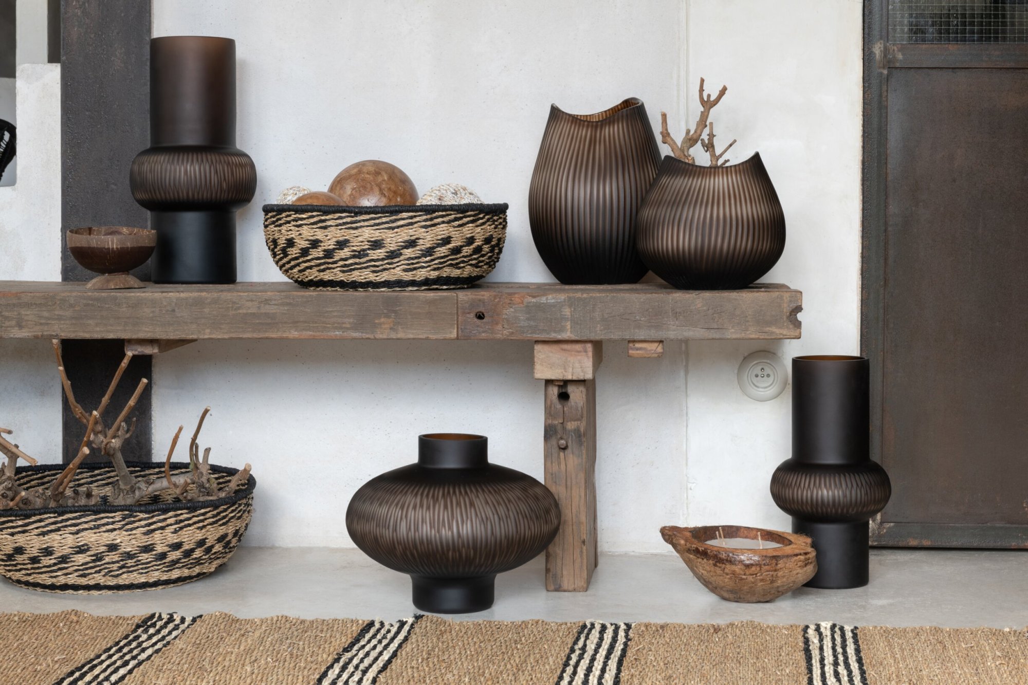 Mand Zaurmak Papier Zwart - Set van 2 - Afbeelding 4