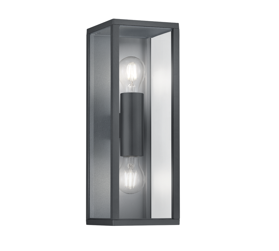 Wandlamp Kleerdio Antraciet - Set van 3