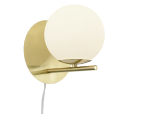 Wandlamp Fluder Mat Messing - Set van 3