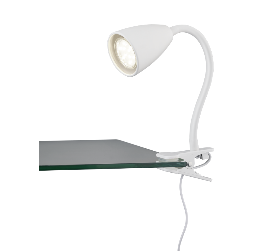 Klemlamp Tiena Mat Wit Ø7 cm - Set van 3