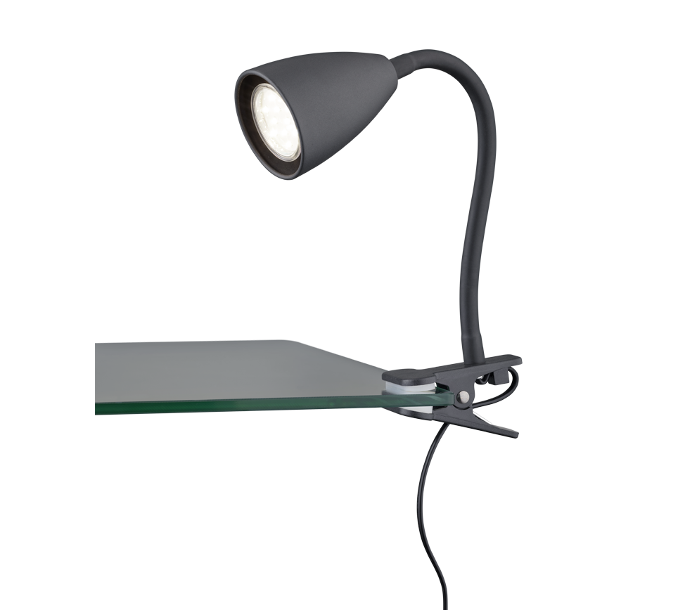 Klemlamp Stooldek Mat Zwart Ø7 cm - Set van 3