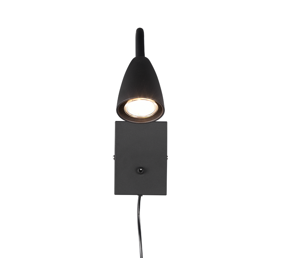 Wandlamp Kisane Mat Zwart - Set van 3 - Afbeelding 2