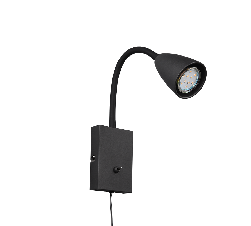 Wandlamp Kisane Mat Zwart - Set van 3 - Afbeelding 3
