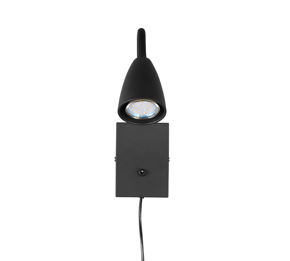 Wandlamp Kisane Mat Zwart - Set van 3 - Afbeelding 4